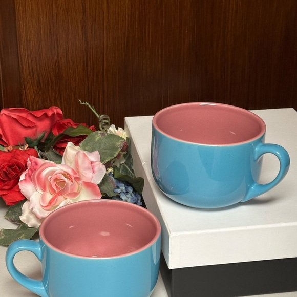 Ceramic ceramic oversized latte mugs or Oatmeal cups - Picture 3 of 11